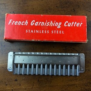 Vintage MidCentury French Garnishing Cutter with Original Box